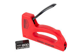 Birchwood Casey target stapler with red ABS body